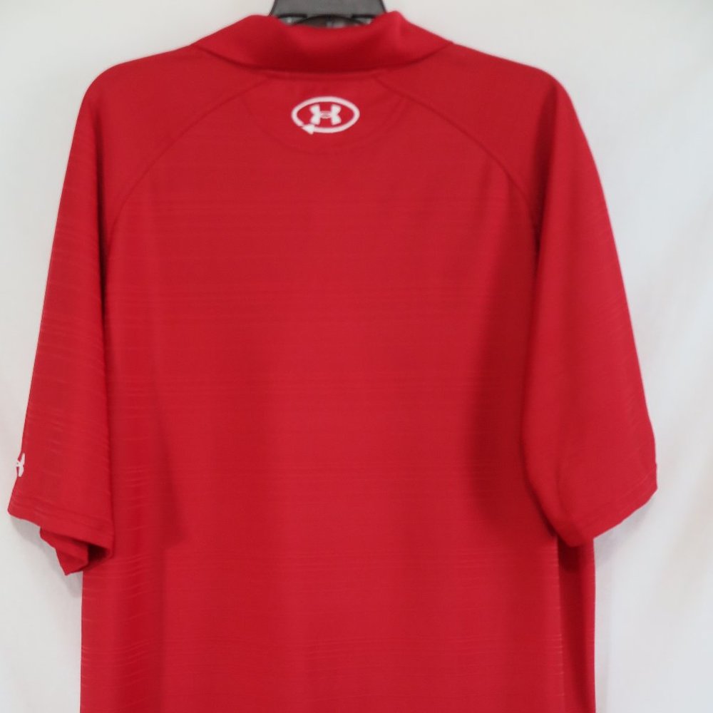NWT Under Armour Red Golf Championship Heatgear Polo Shirt Size L MSRP $75 - Picture 6 of 8
